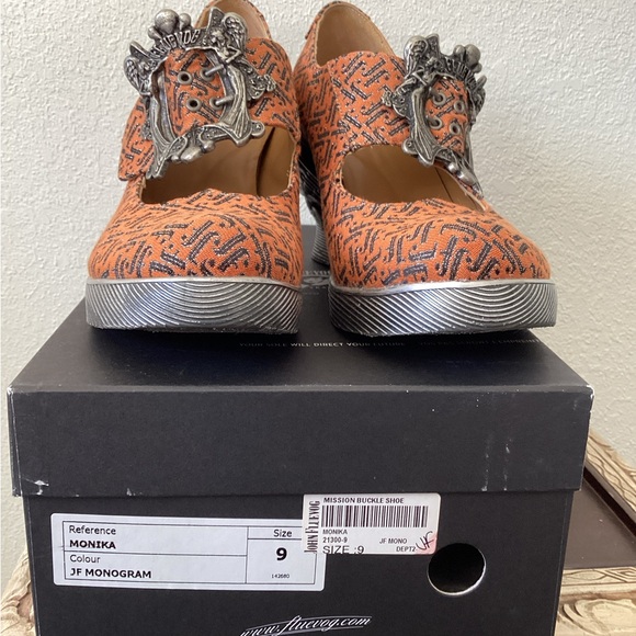 John Fluevog Mission Monika - Custom Buckled Mary Jane, 9, JF Monogram - Picture 4 of 7